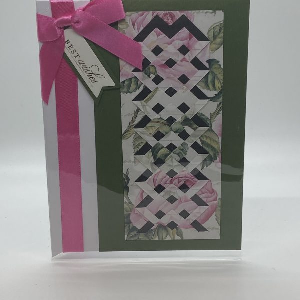 Best Wishes Lattice Card