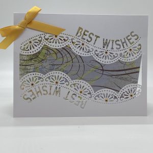 Best Wishes Cut Out Card