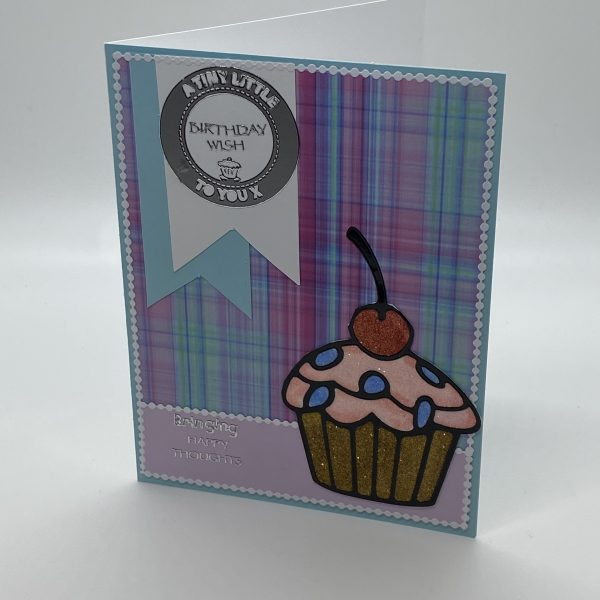 A Tiny Little Birthday Wish To You Glitter Card