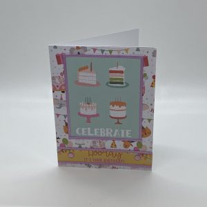 Celebrate Birthday Multiple Cakes Card