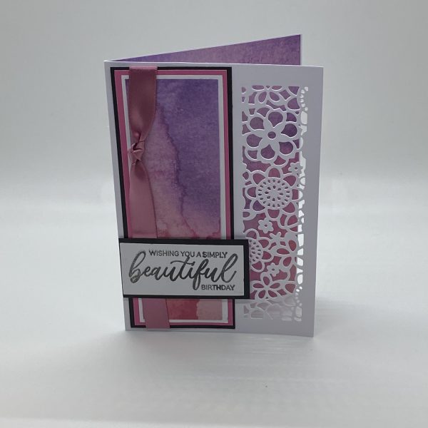 Beautiful Birthday Cut Out Panel Card