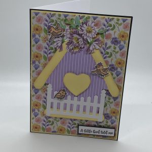 A Little Bird Told Me Birdhouse Card