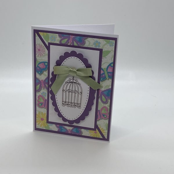 Birdcage Raised  Card