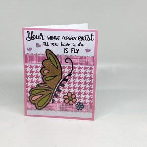 Butterfly Glitter Inspiration Card