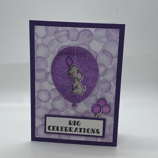 Big Celebrations Twirling Elephant Card