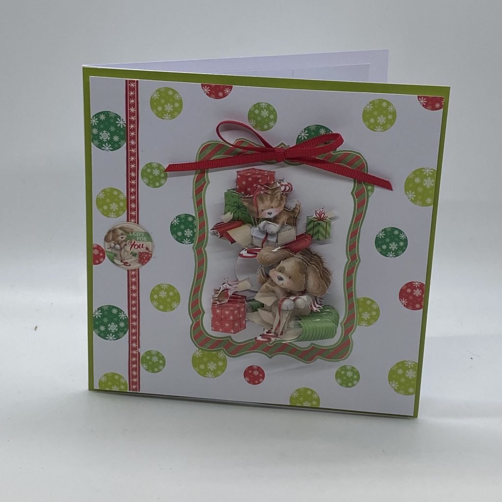 3D Pets Wrapping Presents Card