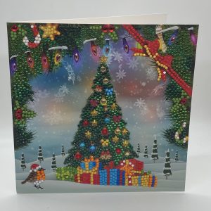 Beaded Dots Christmas Tree Card