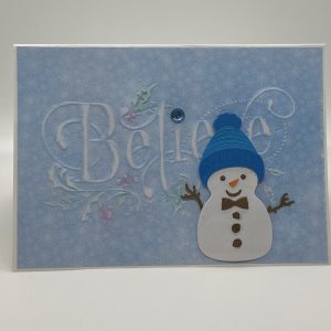 Believe Embossed Card