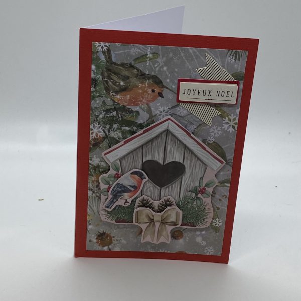 3D Birdhouse Christmas Card