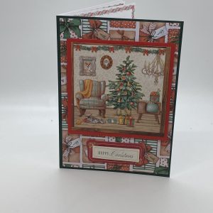 Christmas Living Room Scene Card