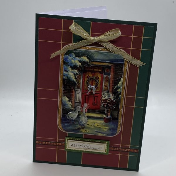 3D Front Door Christmas Card