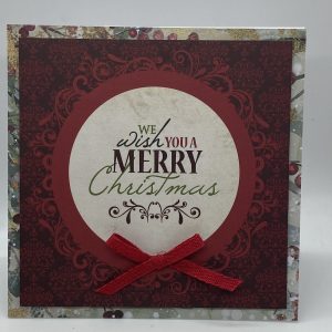 Circle Framed Christmas Verse Card