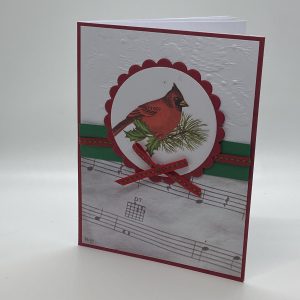 Cardinal Music Sheet Card