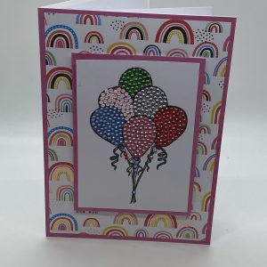 Beaded Balloons Congratulations Card