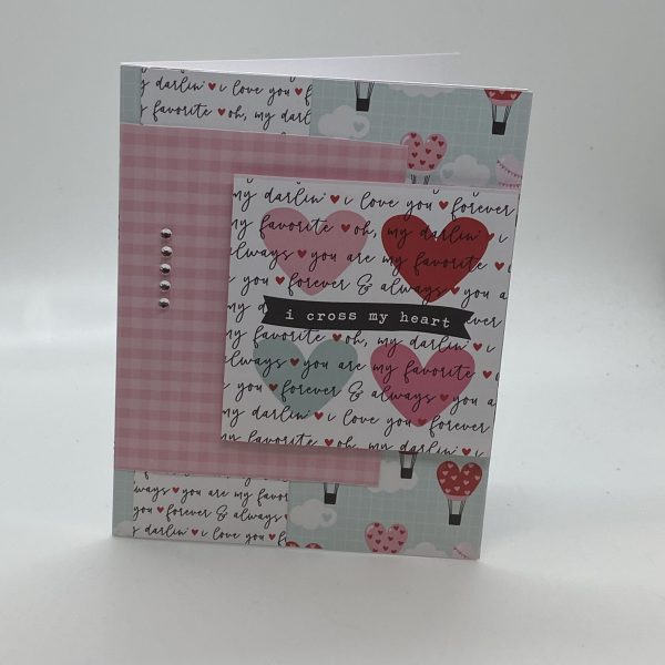 Cross My Heart Hearts Card