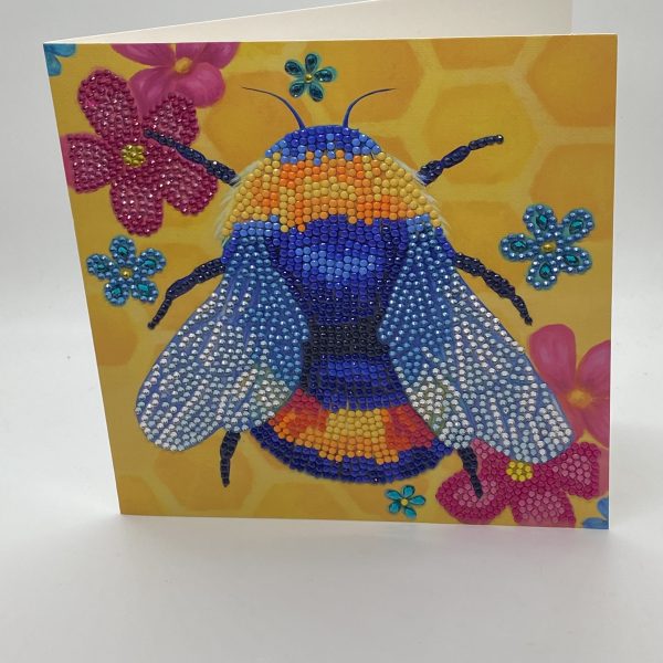 Crystals Oversized Bee Card