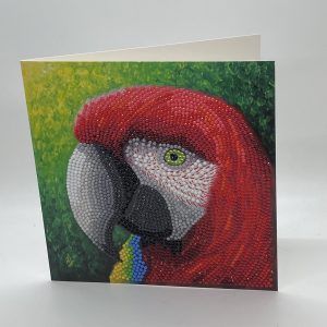 Crystals Parrot Oversized Card