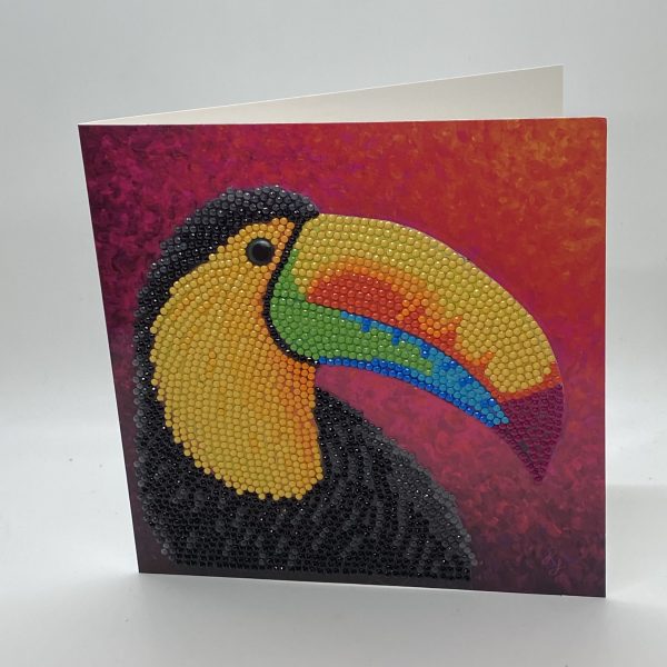 Crystals Toucan Oversized Card