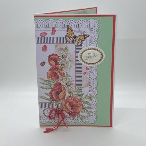 Doily Poppy Card