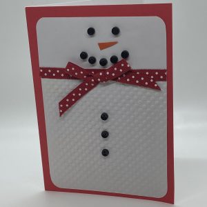 Embossed Snowman Card