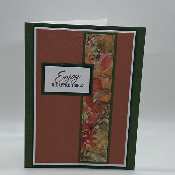 Enjoy Inspirational Embossed Card