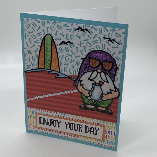 Enjoy Your Day Glitter Card