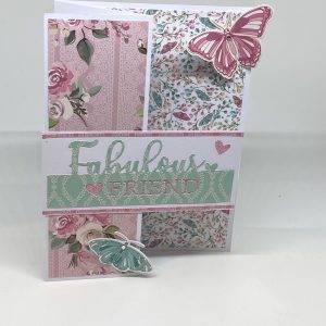 Fabulous Friend Trifold Flap Card