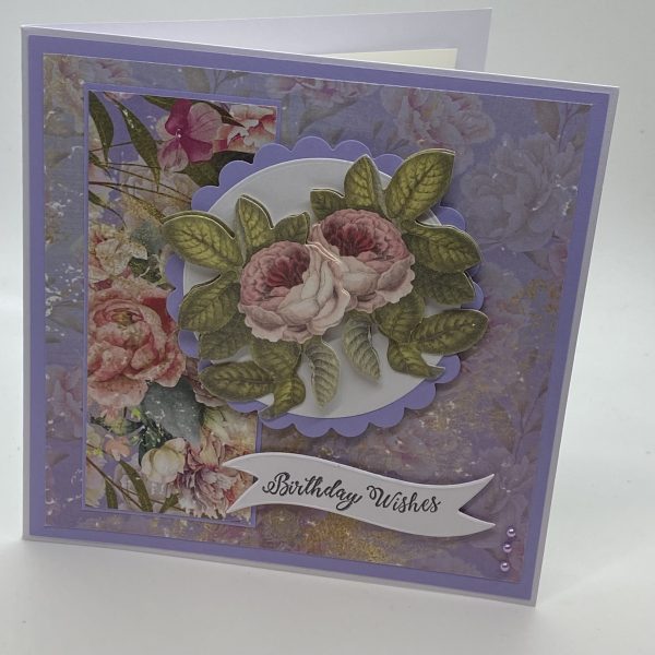 Floral 3D Birthday Wishes Card