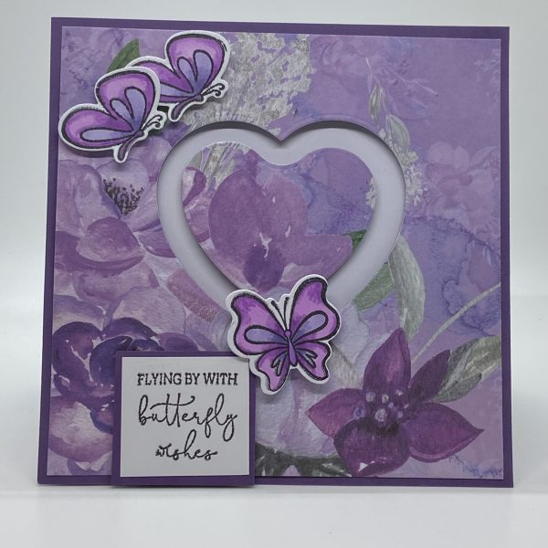 Flying By With Butterfly Wishes Sliding Card