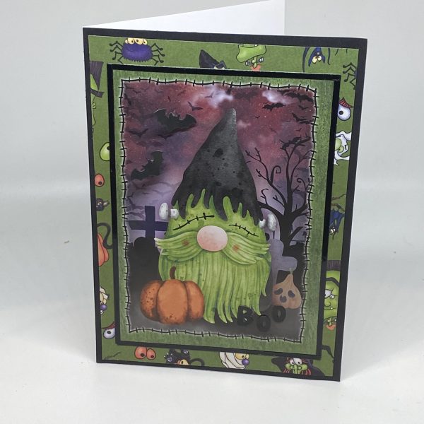 Frankenstein Gnome Halloween Card