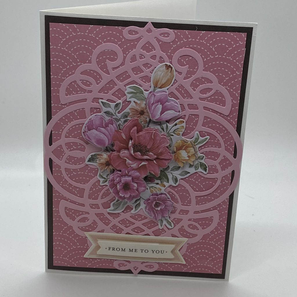 From Me To You Raised Flower Card