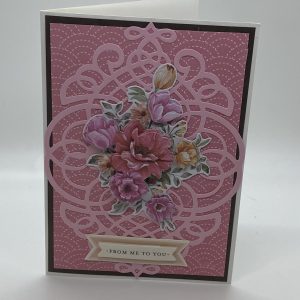 From Me To You Raised Flower Card