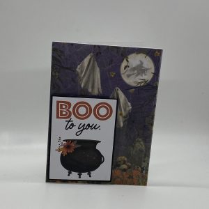 Ghosts And Caldron Halloween Card