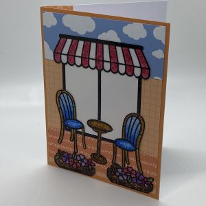 Glittering Cafe Card