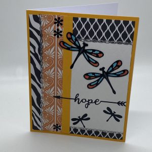 Glittery Inspirational Dragonfly Card