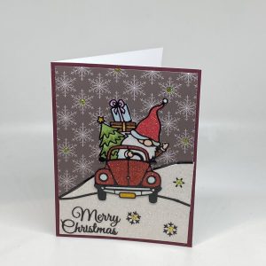 Gnome Glitter Christmas Card