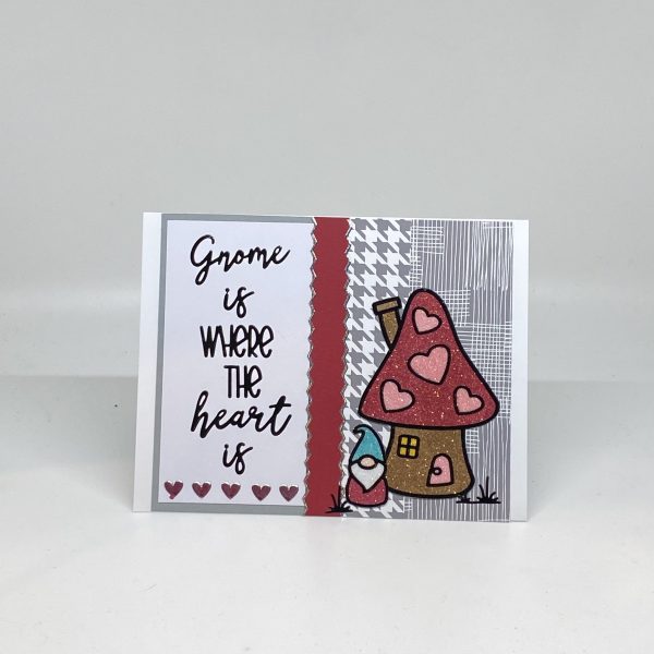 Gnome House Glitter House Card