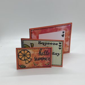 3 Tiered Orange Card