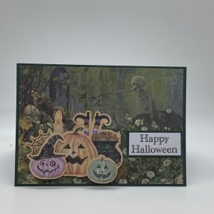 3D Pumpkin Halloween Card