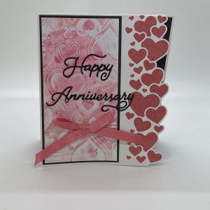 Happy Anniversary Side Edgeable Heart Card