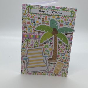 Happy Birthday Beach Card