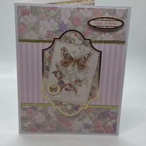 Happy Birthday Framed Butterfly Card