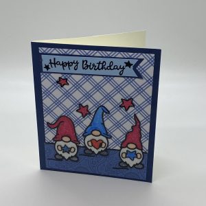 Happy Birthday Glitter Gnome Card