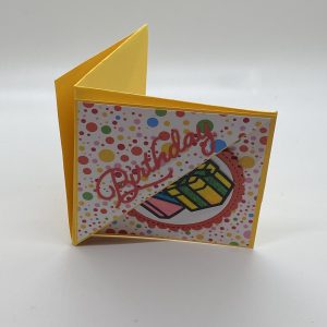 Happy Birthday Triangle Easel Card