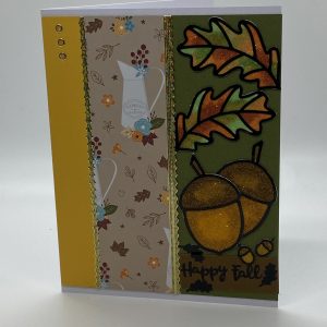 Happy Fall Glitter Card