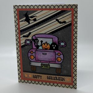 Happy Halloween Glitter Card