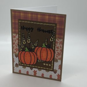 Happy Harvest Glitter Card