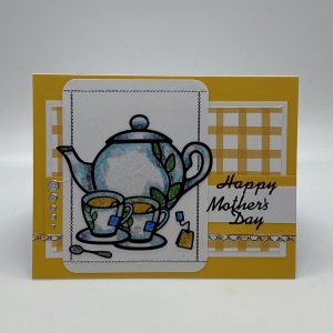 Happy Mother's Day Glitter Tea Card