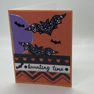 Haunting Time Glitter Card