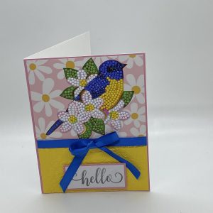 Hello Crystals Bird Card